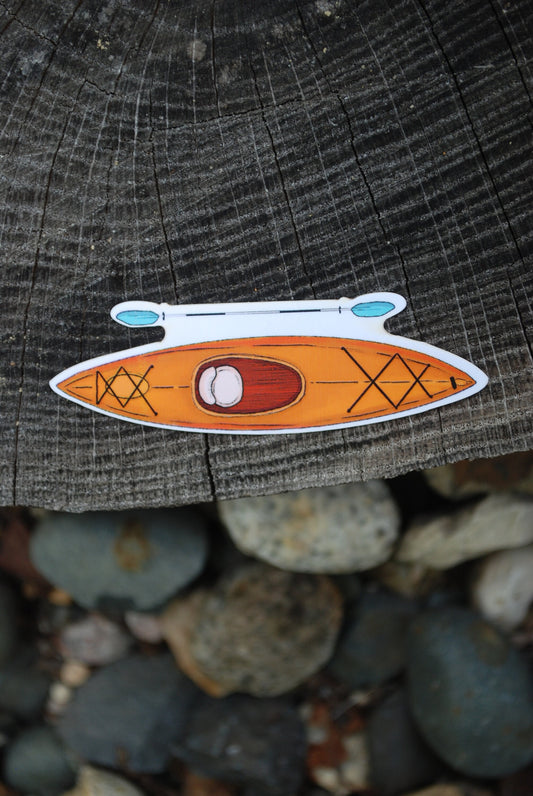 Kayak Sticker: Waterproof Outdoorsy Decal