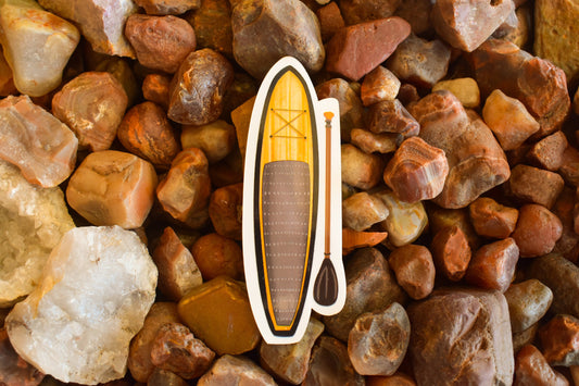 Paddle Board Sticker: Waterproof Lake Life Decal