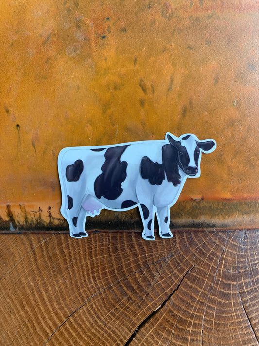 Cow Sticker: Waterproof Farm Animal Decal