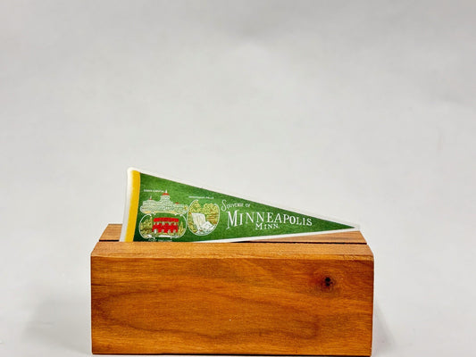 Minneapolis MN Pennant Sticker: Vintage Travel Decal
