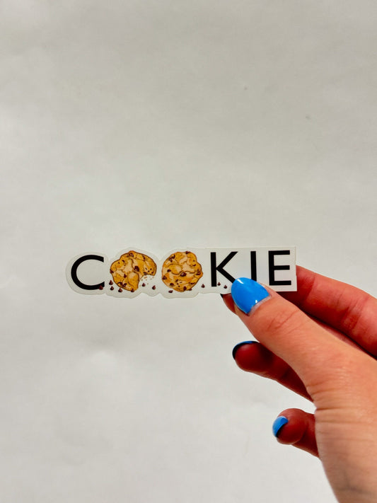 Cookie Sticker: Waterproof Decal for Laptop, Water Bottle