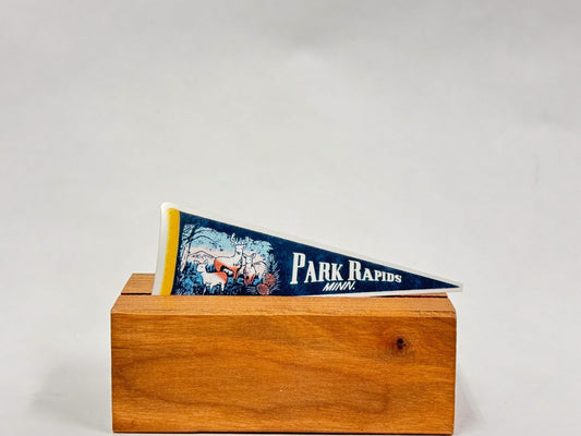 Park Rapids Minnesota Pennant Sticker: Vintage MN Destination Decal