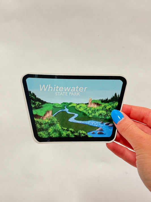 Whitewater State Park Sticker: Minnesota Waterproof Laptop Decal