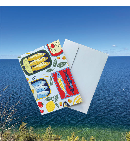 Tinned Fish Greeting Cards