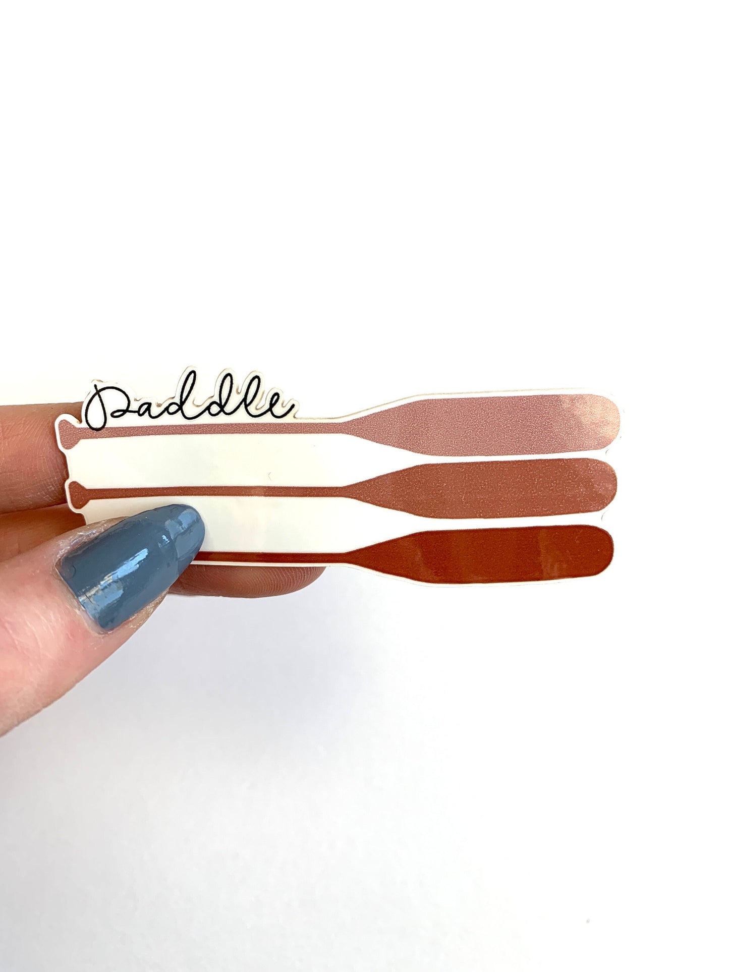 Three Paddles Sticker: Waterproof Laptop Decal