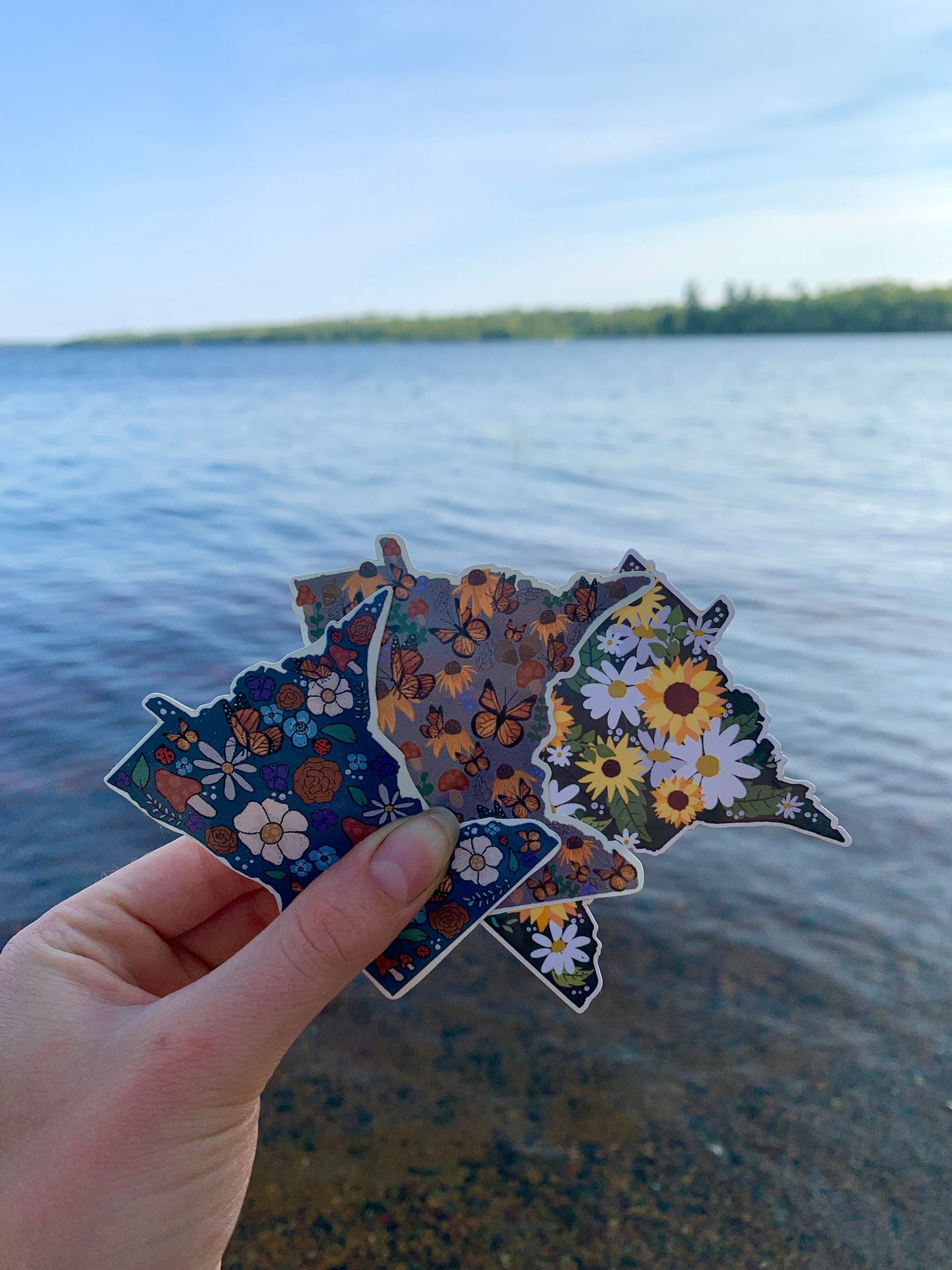 Minnesota Floral Sticker Pack: Waterproof MN State Decals