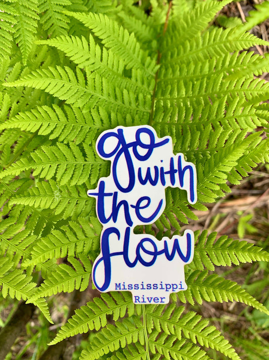 Mississippi River Sticker: Go With The Flow Decal