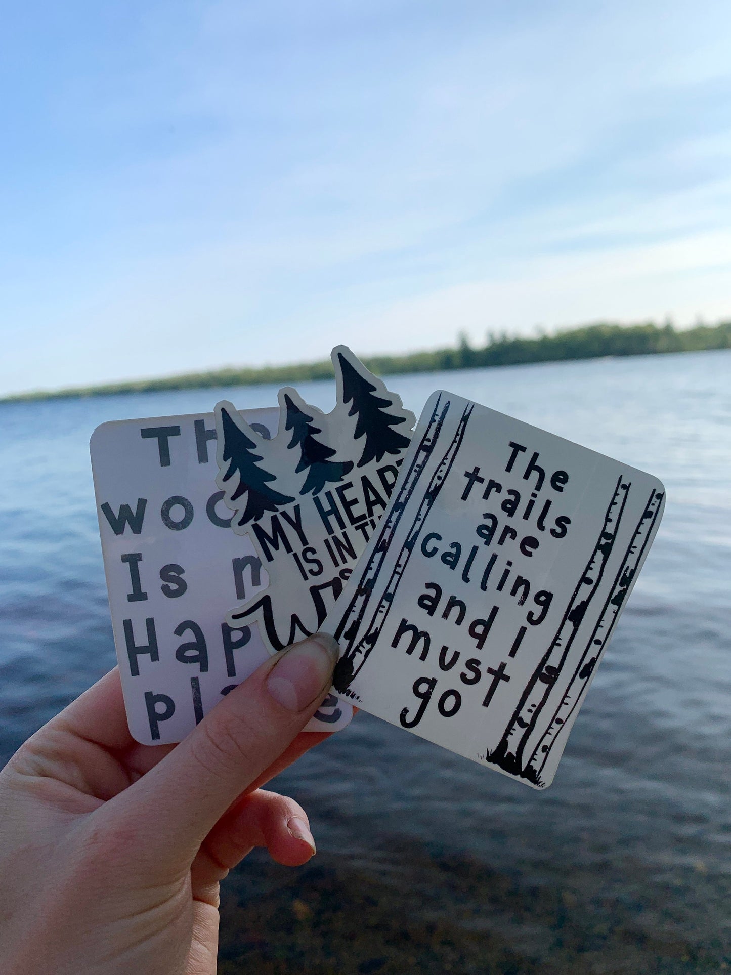 Woods & Trail Sticker Pack: Waterproof Hiking Decals