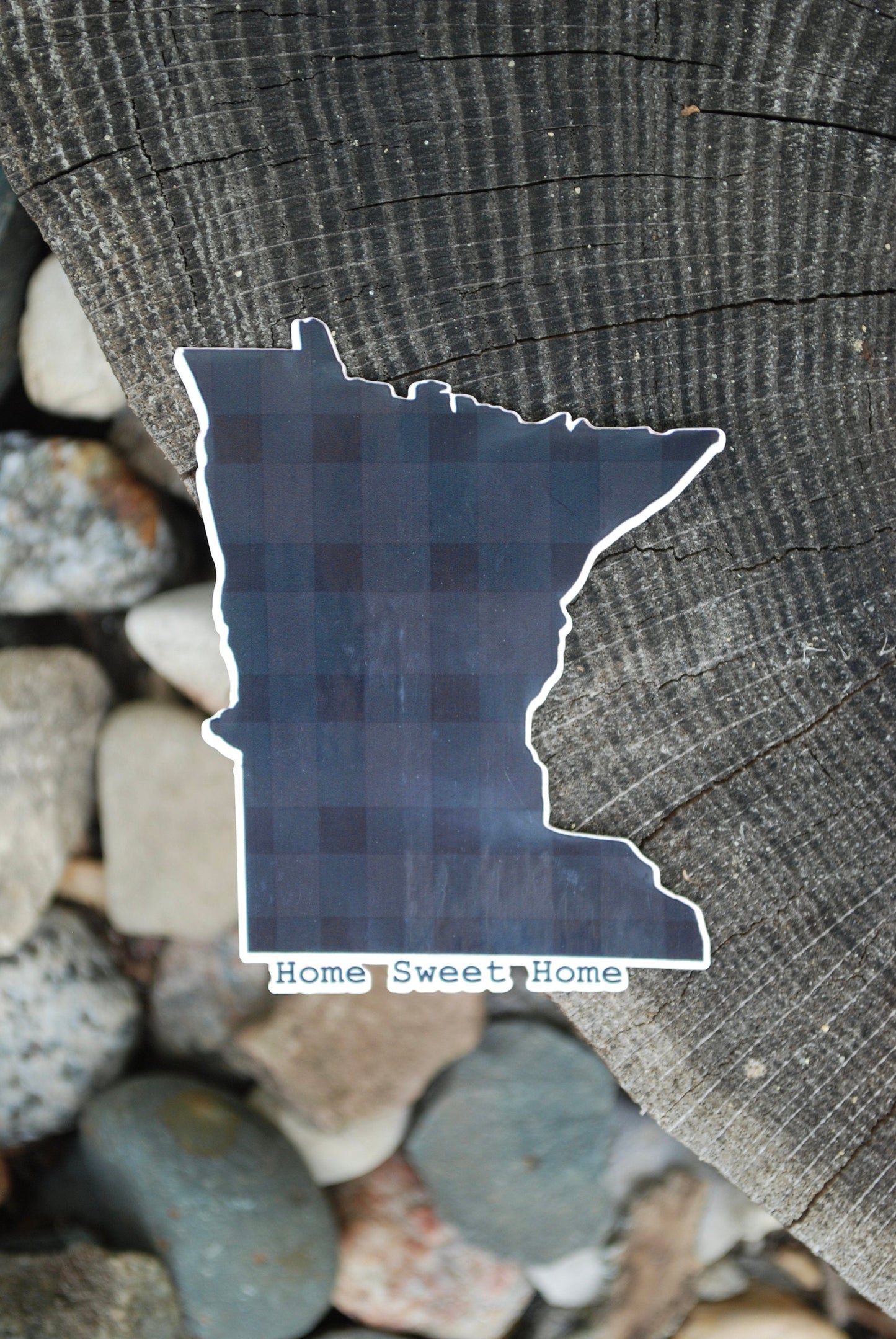 Minnesota State Sticker: Waterproof Plaid Decal