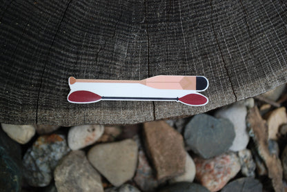 Paddle and Oar Sticker: Waterproof Outdoors Decal