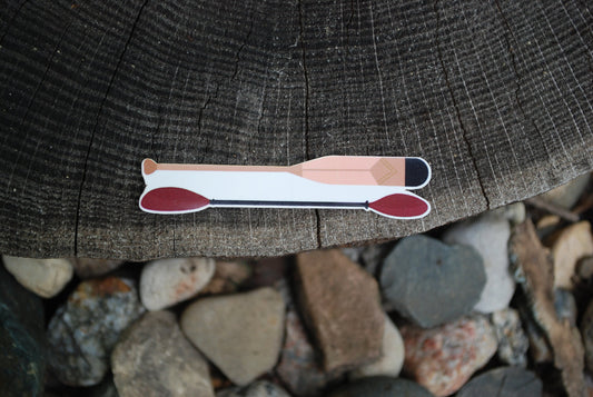 Paddle and Oar Sticker: Waterproof Outdoors Decal