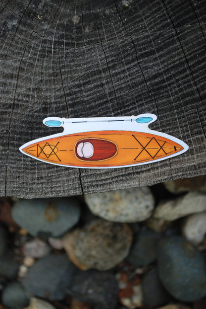 Kayak Sticker: Waterproof Outdoorsy Decal