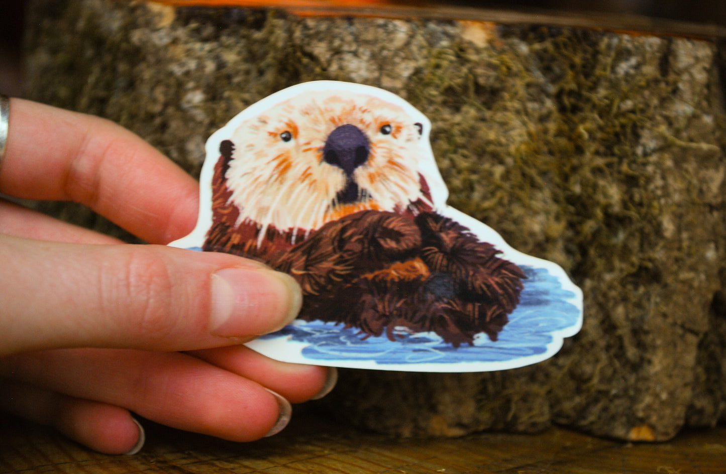 Otter Sticker: Waterproof Wildlife Decal