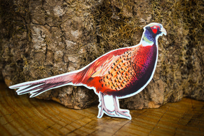 Pheasant Sticker: Waterproof Forest Animal Decal