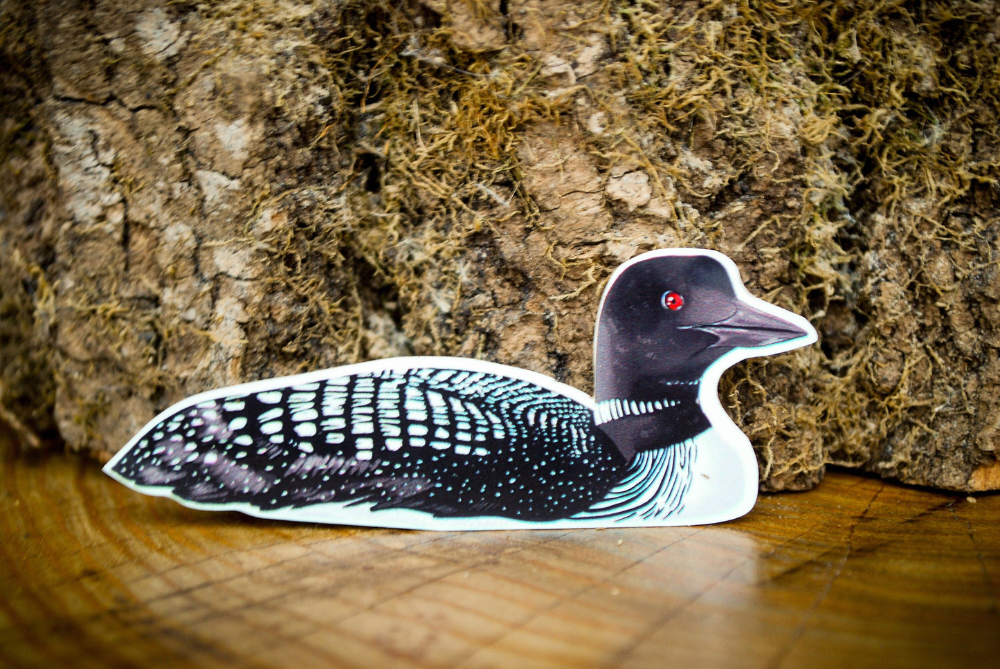Loon Sticker: Waterproof Bird Decal for Laptop, Car, and Water Bottle