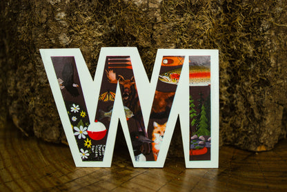 Wisconsin Collage Sticker: Waterproof WI State Pride Decal