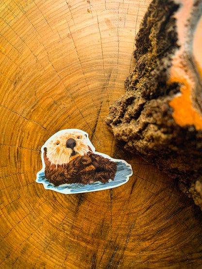 Otter Sticker: Waterproof Wildlife Decal