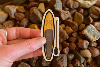 Paddle Board Sticker: Waterproof Lake Life Decal