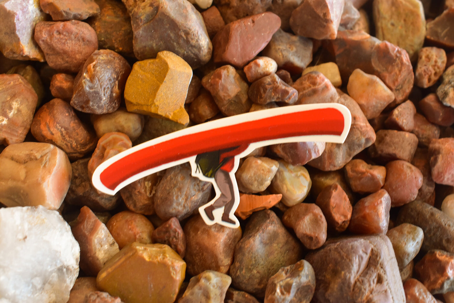 Portager Sticker: Waterproof Canoeing Decal for Laptop, Gear
