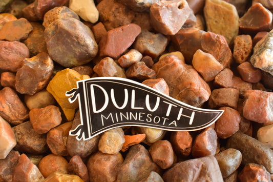 Duluth Minnesota Flag Sticker: Waterproof Decal, Travel Souvenir