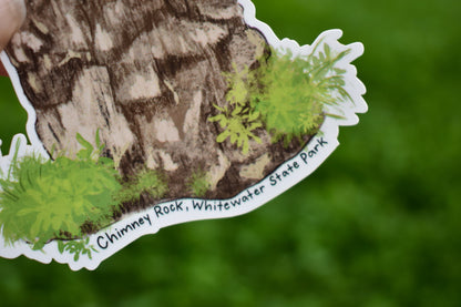 Chimney Rock Waterproof Sticker: Whitewater State Park MN Travel Decal