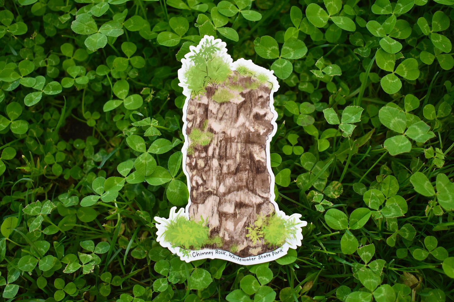 Chimney Rock Waterproof Sticker: Whitewater State Park MN Travel Decal