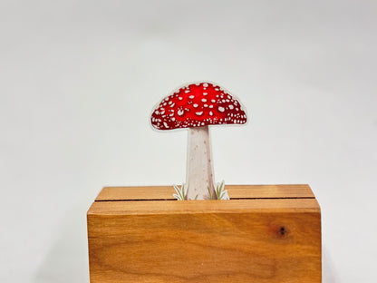Mushroom Sticker Pack: Hand-Drawn Botanical Waterproof Stickers