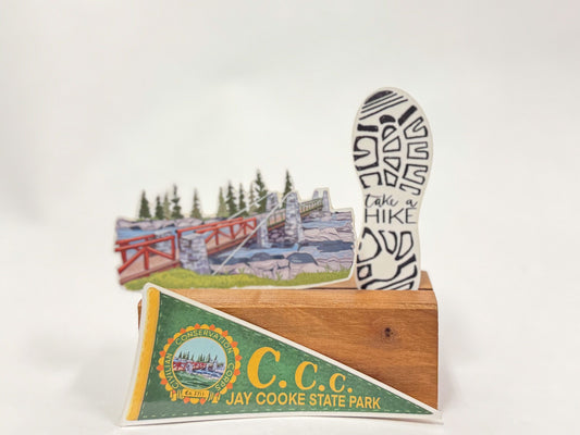 Jay Cooke State Park Sticker Pack: Waterproof Hiking Decals