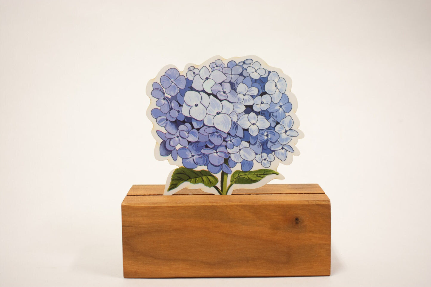 Waterproof Hydrangea Sticker: Hand-Drawn Floral Decal