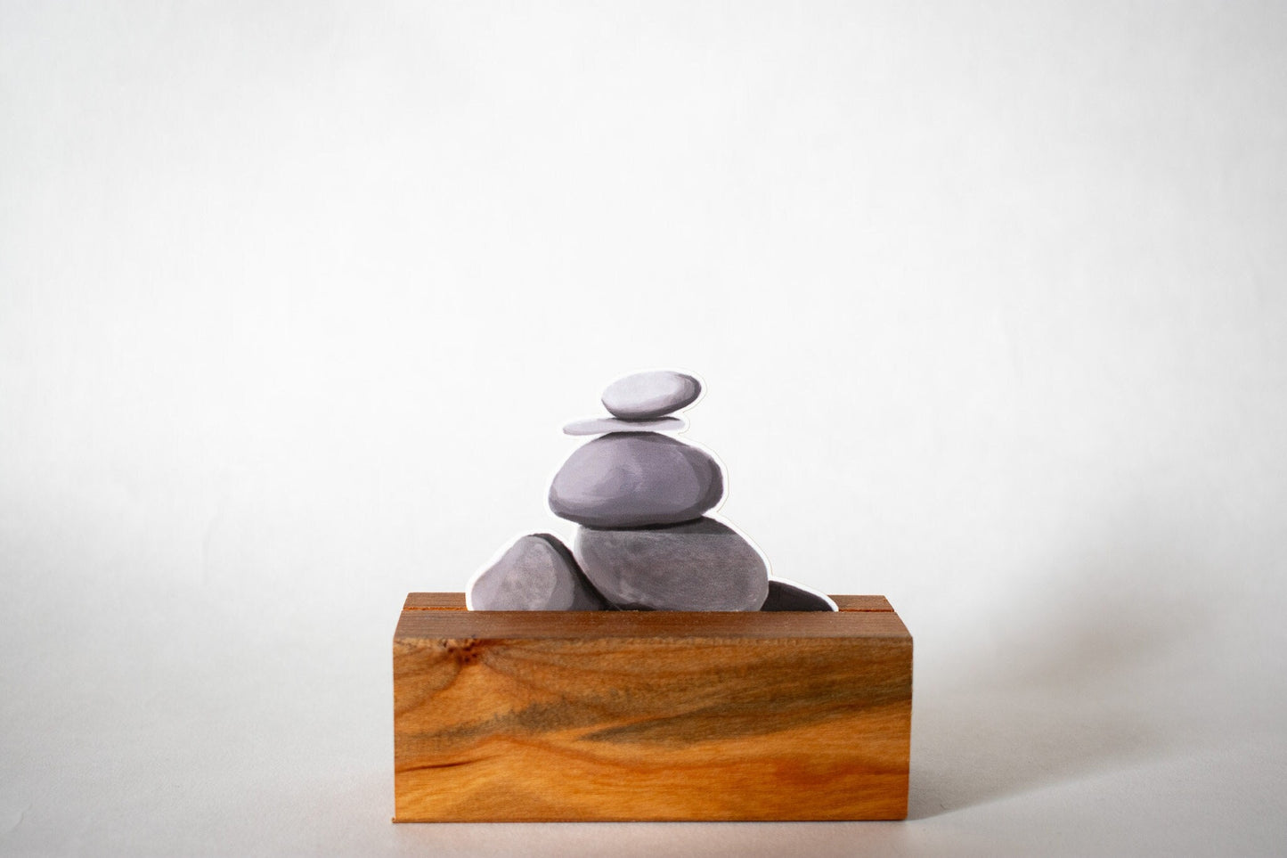 Stacked Rocks Sticker: Waterproof Laptop Decal