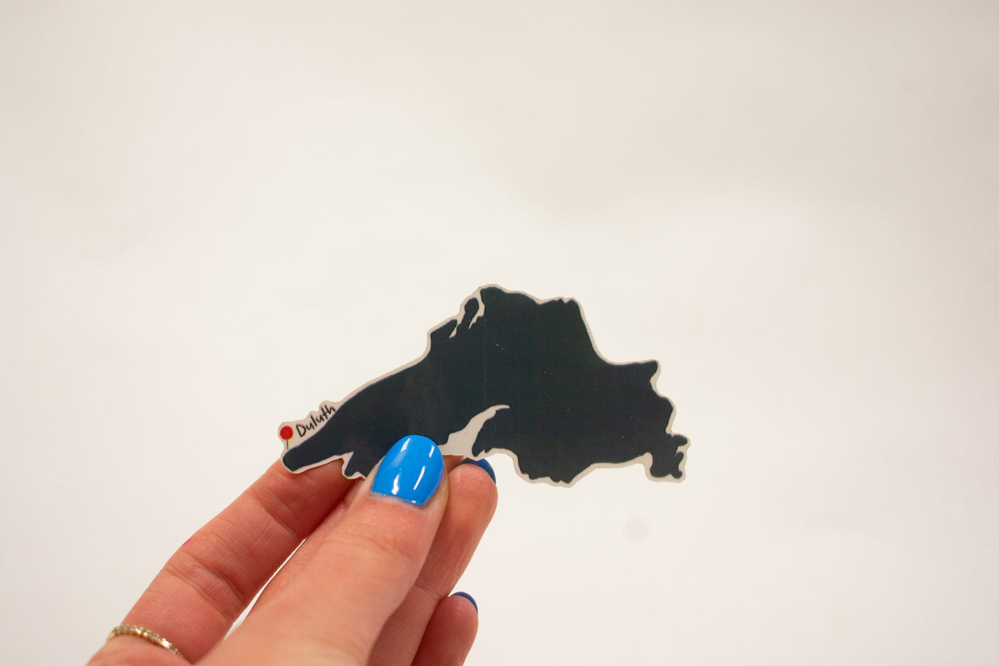 Lake Superior Duluth MN Sticker: Hand-Drawn Waterproof Decal