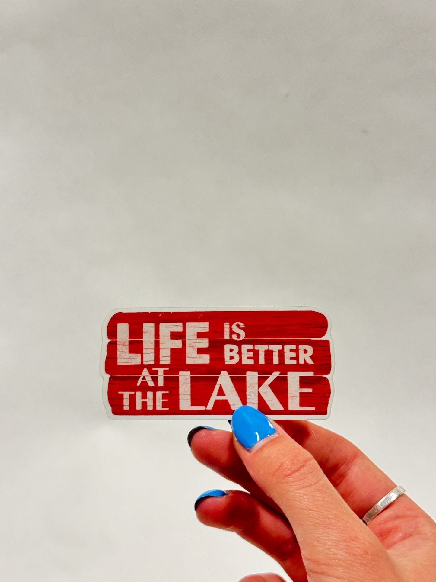 Lake Life Sticker: Waterproof Decal for Laptop, Car, Boat