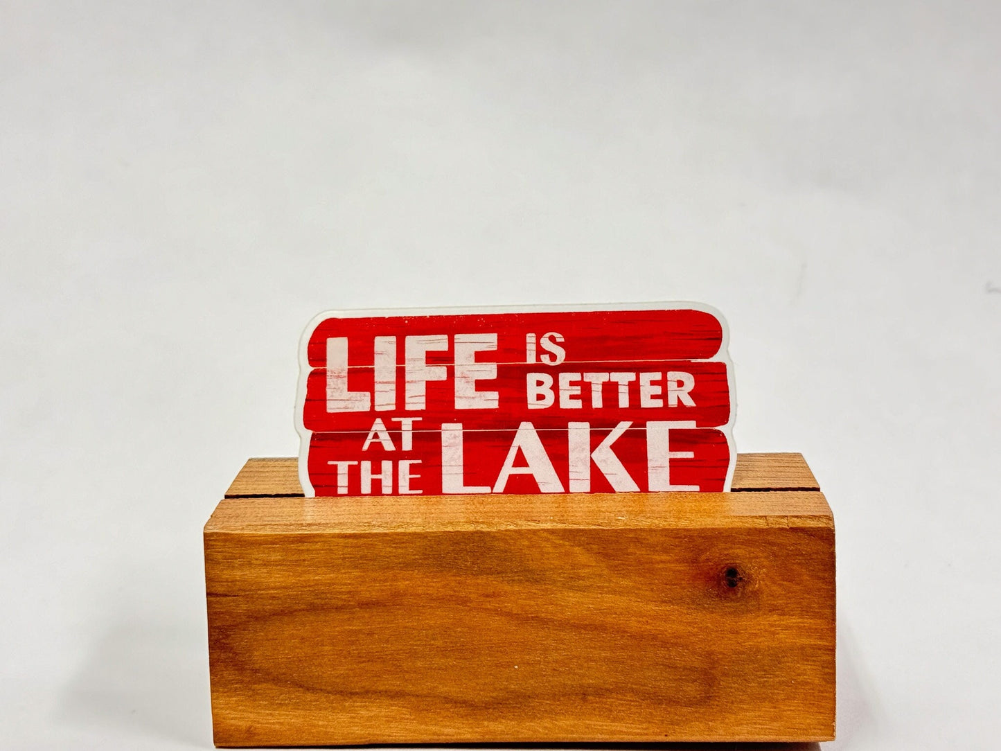 Lake Life Sticker: Waterproof Decal for Laptop, Car, Boat