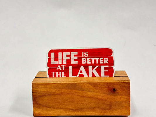 Lake Life Sticker: Waterproof Decal for Laptop, Car, Boat
