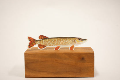 Northern Pike Sticker: Waterproof Fish Decal (3.6" x 1.2")