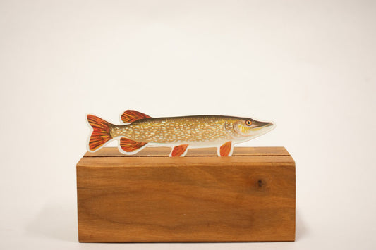 Northern Pike Sticker: Waterproof Fish Decal (3.6" x 1.2")
