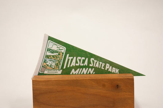Itasca State Park MN Pennant Sticker: Waterproof Laptop Decal