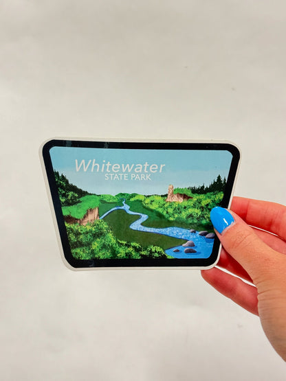 Whitewater State Park Sticker: Minnesota Waterproof Laptop Decal