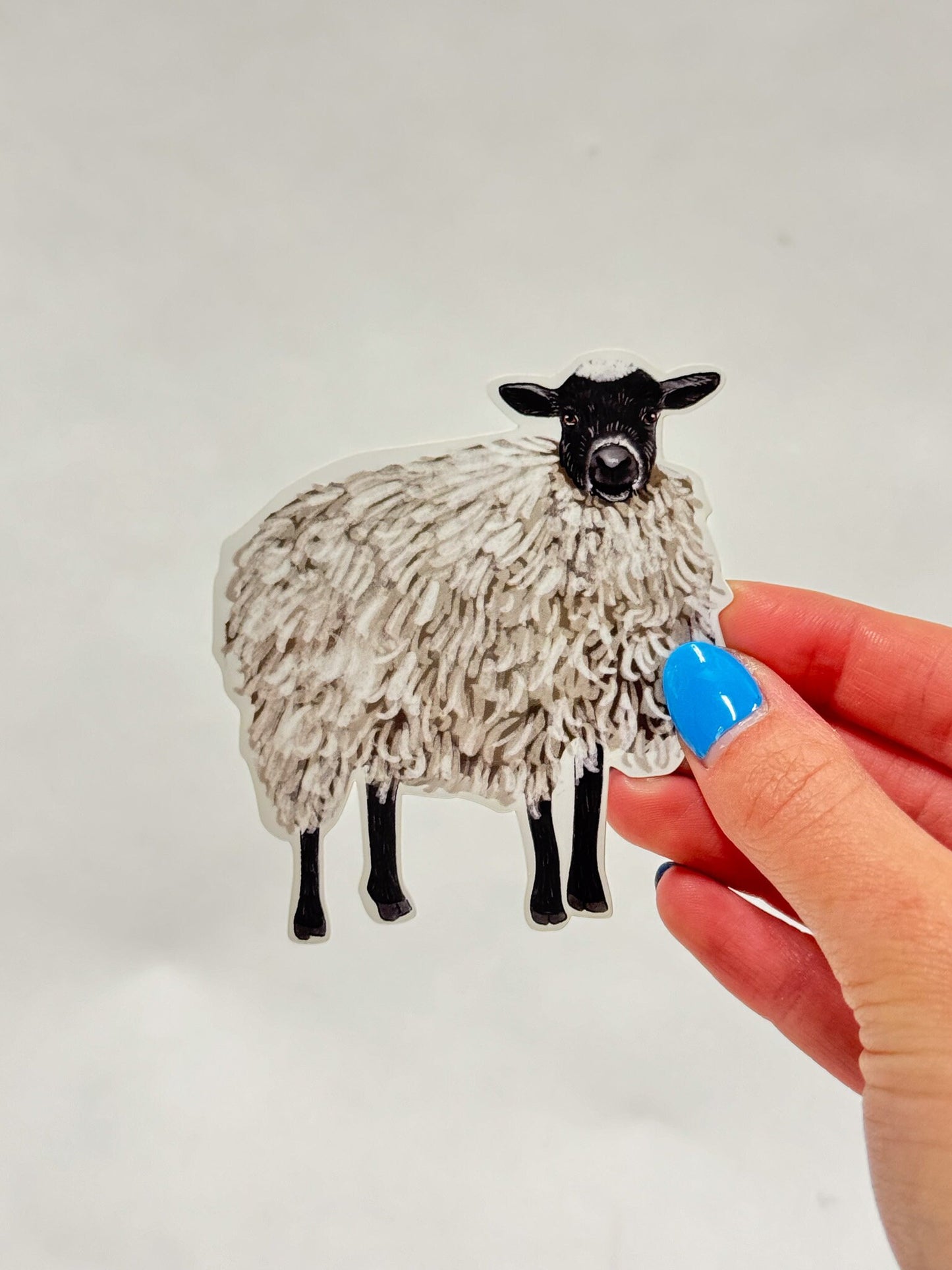 Sheep Sticker: Waterproof Farm Animal Decal