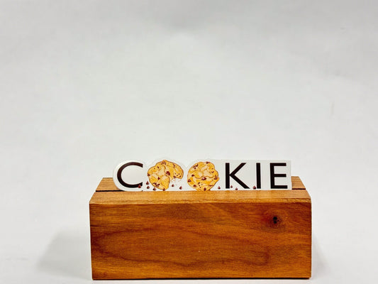 Cookie Sticker: Waterproof Decal for Laptop, Water Bottle