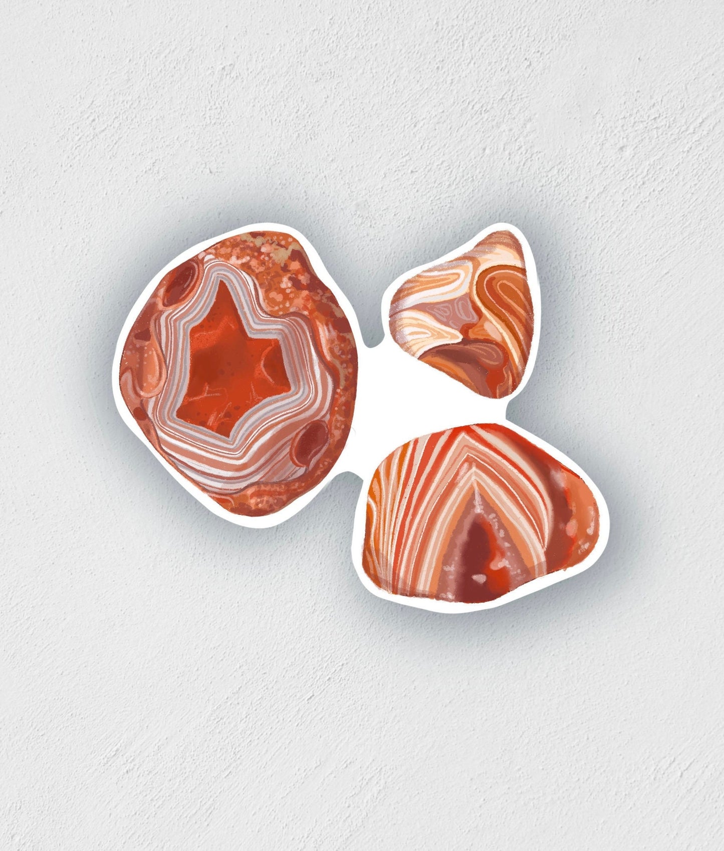 Agate Sticker: Waterproof Vinyl Decal for Laptop, Water Bottle