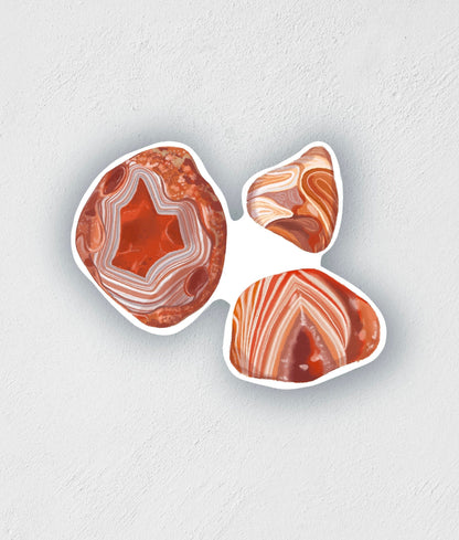 Agate Sticker: Waterproof Vinyl Decal for Laptop, Water Bottle