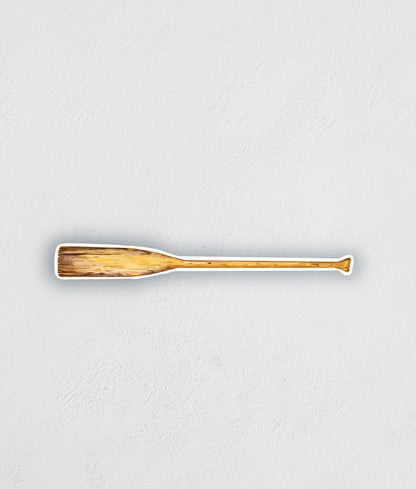 Vintage Oar Sticker: Waterproof Paddling Decal