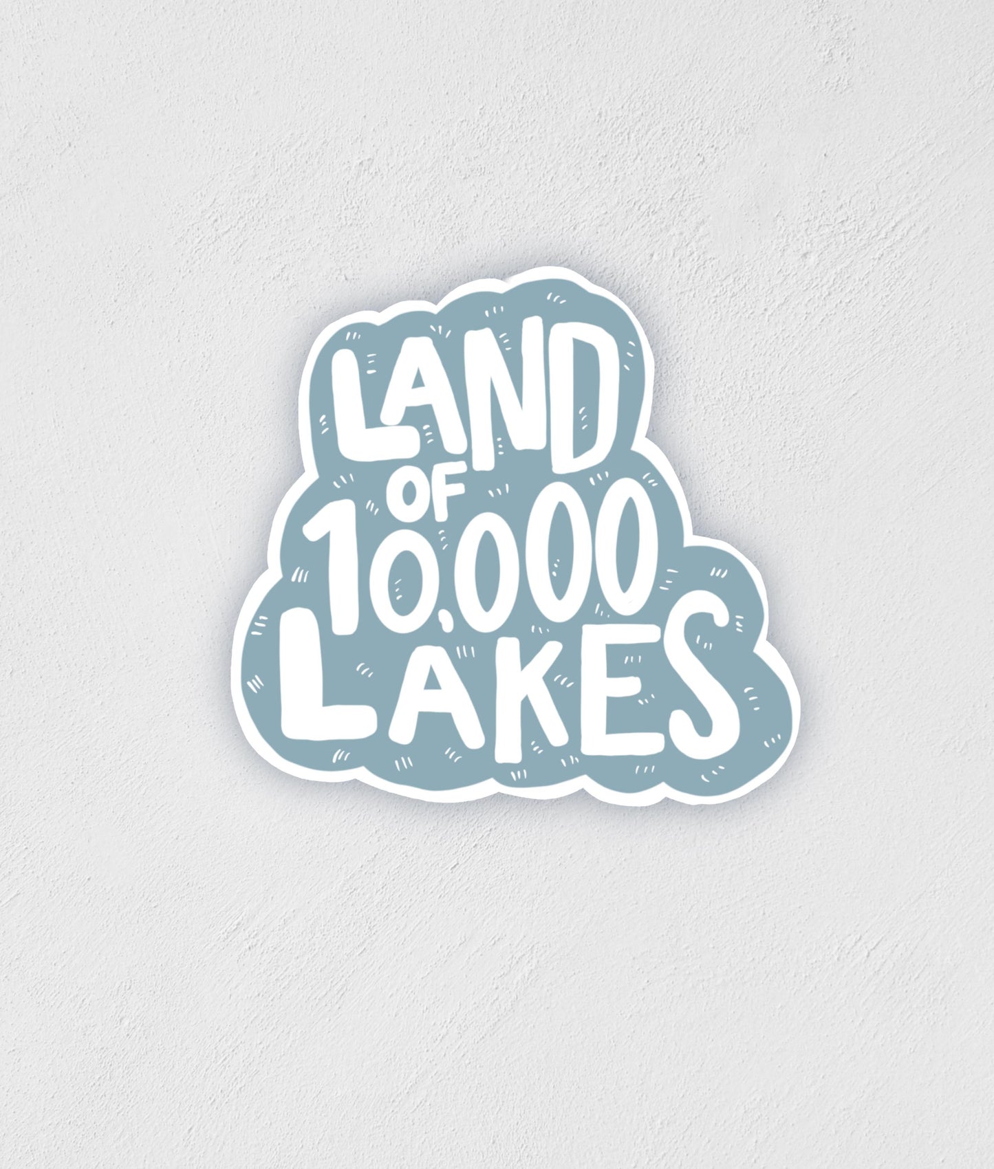 Minnesota Sticker: Land of 10,000 Lakes, Waterproof Decal