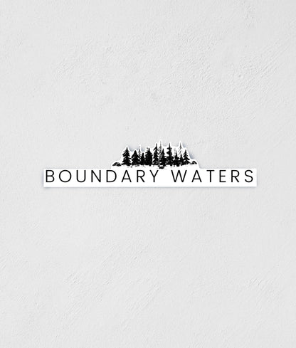 Boundary Waters Sticker: Minnesota Outdoors Decal (3" x 0.5")