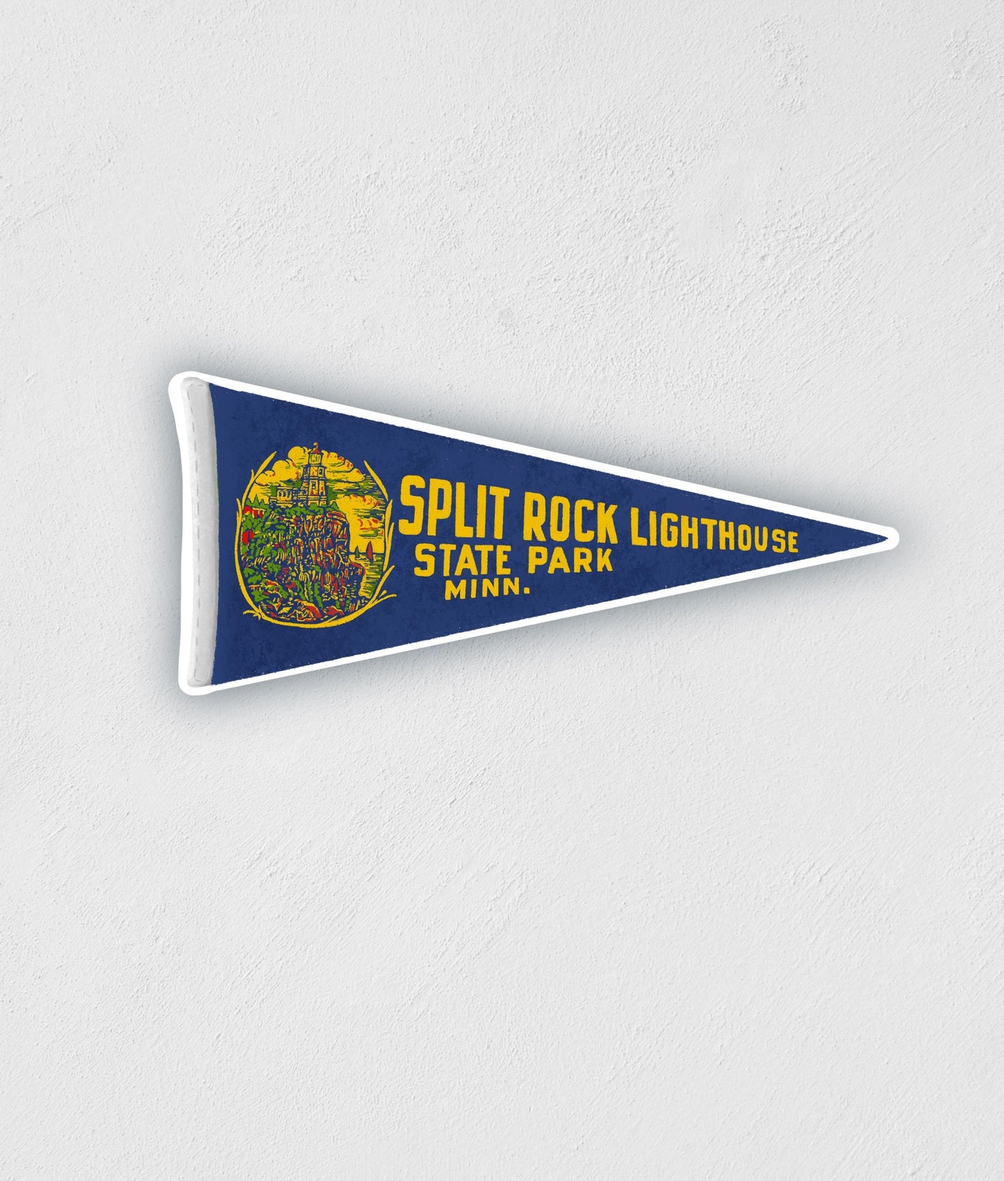 Split Rock Lighthouse Pennant Sticker: MN State Park, Waterproof