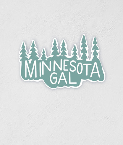 Minnesota Gal Sticker: Waterproof Laptop Decal