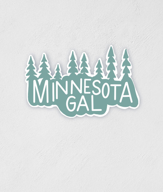 Minnesota Gal Sticker: Waterproof Laptop Decal