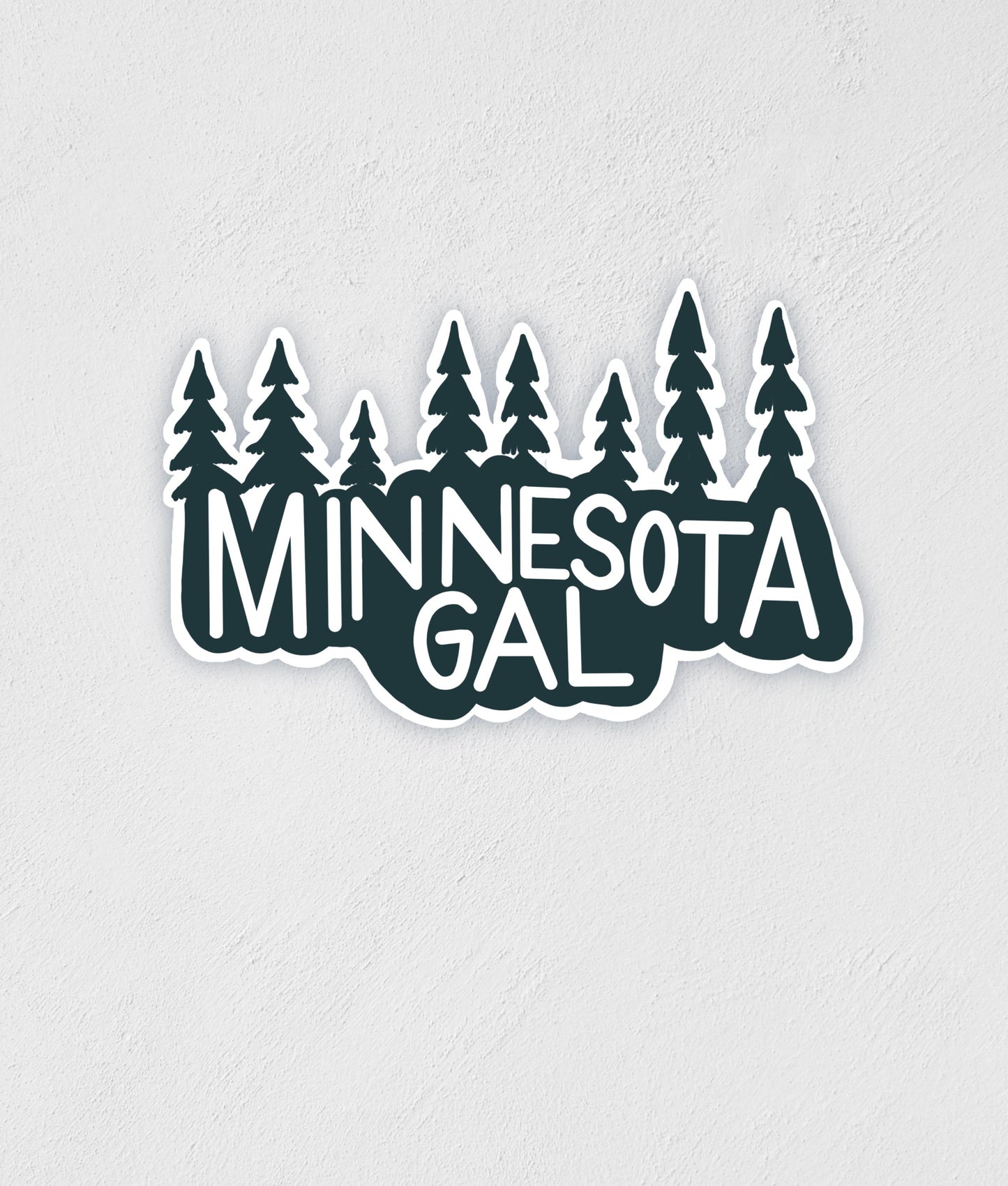 Minnesota Gal Sticker: Waterproof Laptop Decal (3" x 2")