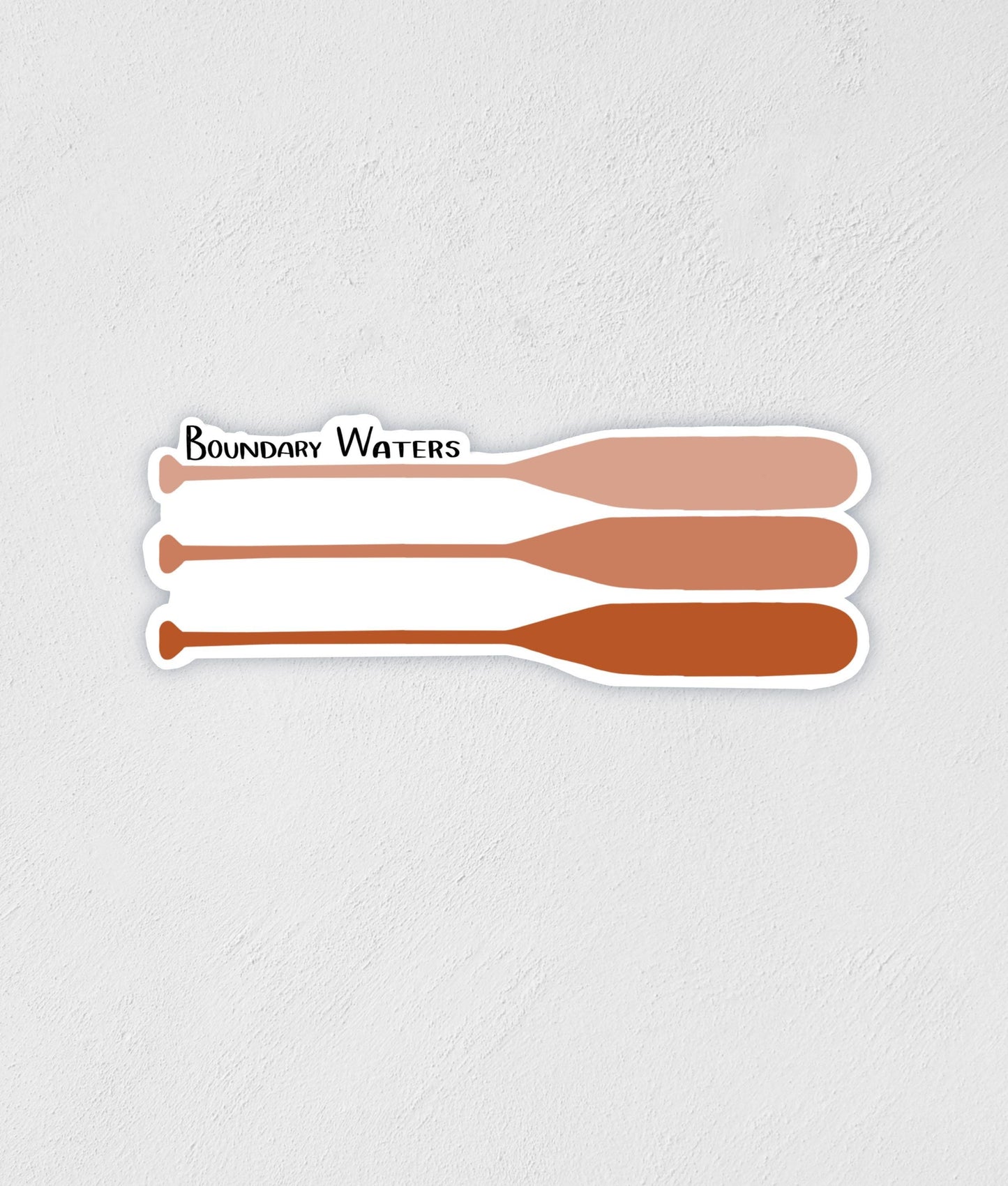 Boundary Waters Paddles Sticker: Waterproof BWCA Decal